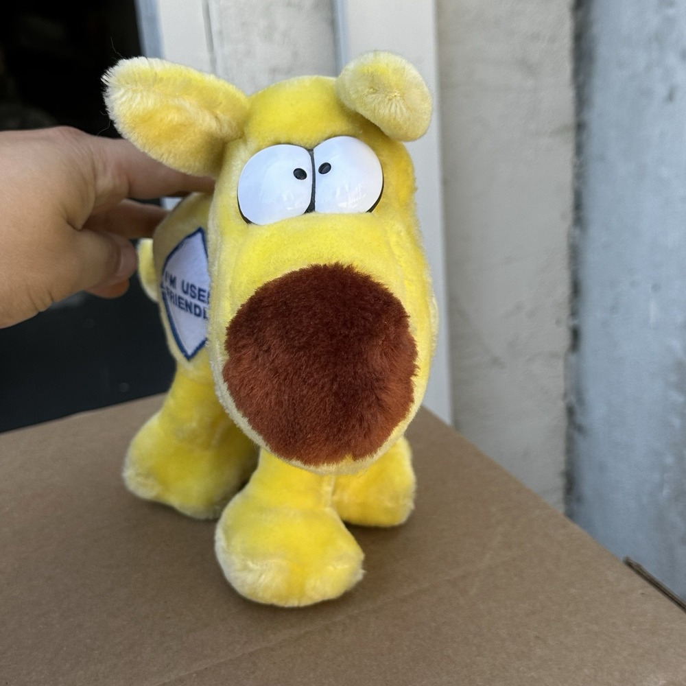 Vintage 1989 Grimmy Mother Goose & Grimm Plush Toy I'm User Friendly - Picture 2 of 7